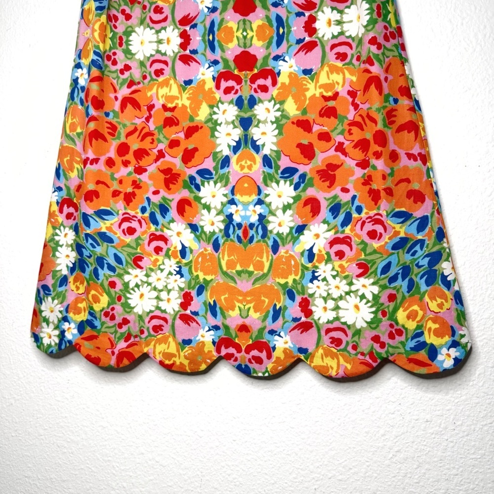 Bella Bliss girls floral tropical multicolor retro dress size 8 - Picture 5 of 9